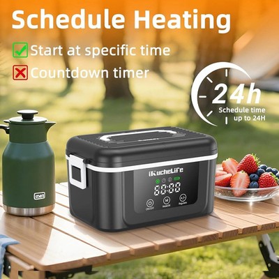 Heated Lunch Box  18000mAh Cordless Electric Lunch Box Rechargeable for Work