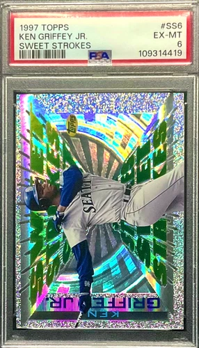 KEN GRIFFEY JR. 1997 TOPPS SWEET STROKES #SS6 PSA 6 EX-MT