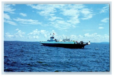 c1950's M.V. Valcour Most Scenic Ferry Crossing In North America VT Postcard