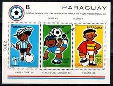 Paraguay 1980 Mi. Bl. 358 Bloc Feuillet 100% Poste aérienne Neuf ** Football, Mu