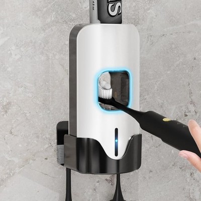 Smart Automatic Electric Toothpaste Dispenser for Kids - Wall Mounted Bathroo...