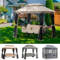 3 Seater Swing Chair Hammock Gazebo Lounger Cushioned Seat Waterproof