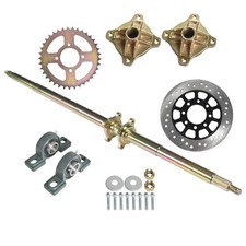 44" Rear Live Axle Wheel Hub Kit Fit For Go Kart Golf Cart ATV Buggy Quad