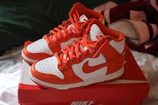 W NIKE DUNK HIGHWHITE/ORANGE BLAZE-WHITEBLANC...