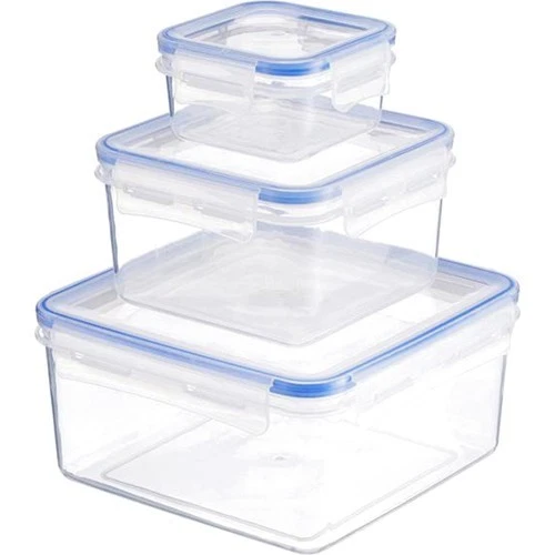 School Lunch Box Tupperware 6 Pack of Boxes Food Meal Microwave Dishwasher Safe - Image 3 of 3