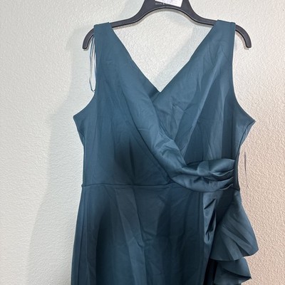 Atelier Danielle  Womens Sleeveless Evening Gown Dress, Deep Teal Sz 18