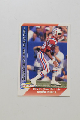 1991 PACIFIC PLUS SERIES 2 #613 JEROME HENDERSON RC. NEW ENGLAND PATRIOTS. NM