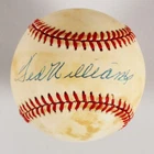 Ted Williams Signed Baseball Red Sox – COA BAS