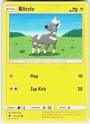 Blitzle 81/214 SM Lost Thunder Pokemon