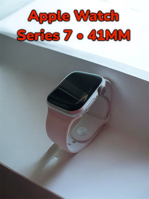 Apple Watch Series 7 41mm Aluminiumgehäuse mit Sportarmband - GPS und Cellular. 
