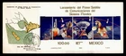 DR WHO 1985 MEXICO FDC SPACE SHUTTLE IMPERF S/S $100 R70870