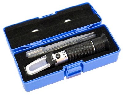 ATC BRIX Refractometer, Testing Sugar Content, Case, Instructions, Accessories