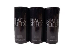 New Lot Of 3 AVON BLACK SUEDE Men's Body Powder Talc 2.65 oz