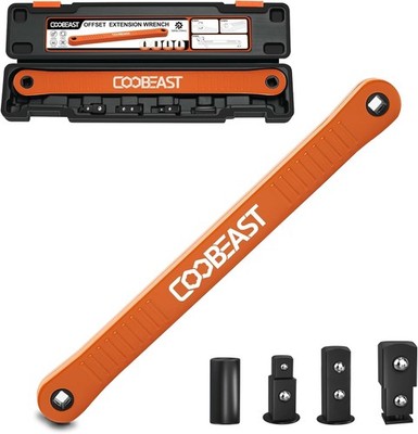 3/8 Inch Offset Extension Wrench Impact Ready Socket Wrench Extender Tool with V