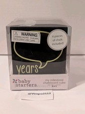 Baby Starters Milestone Cube Chalkboard Write On Reusable Monthly Photo Prop