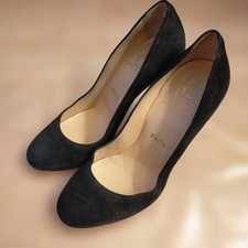 christian louboutin pompa rotonda scamosciata 37