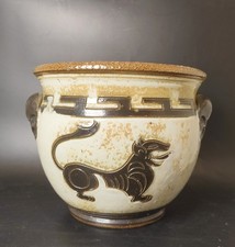 Roger Guerin (1896 - 1954) Cache Pot Signé , En Céramique, Grès de Bouffioulx