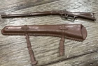 Marx vintage Johnny west Brown Scabbard with rifle toy