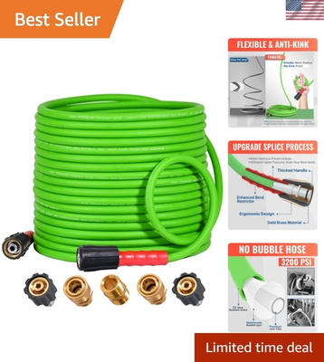 #ad #ad Super Flexible 50FT Pressure Washer Hose Leak Free with Quick Connect Adapters $71.99