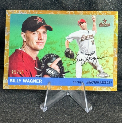 2025 Topps Chrome Platinum Anniversary Billy Wagner #213 Astros Toile border /50