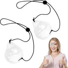 Protective Multihole Transparent Eye Mask Adjustable After Surgery Protective