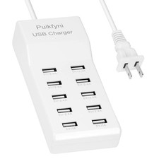 10 Port USB Charger Multi Device Fast Charging Station Desktop Hub