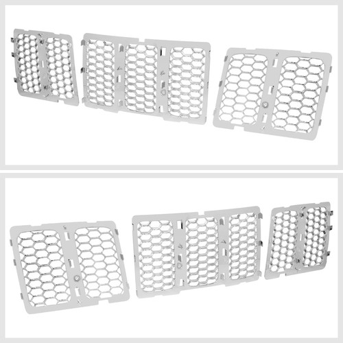3Pcs OE Style Honeycomb Mesh Front Grille Inserts for 14-16 Jeep Grand Cherokee - Bild 3 von 5