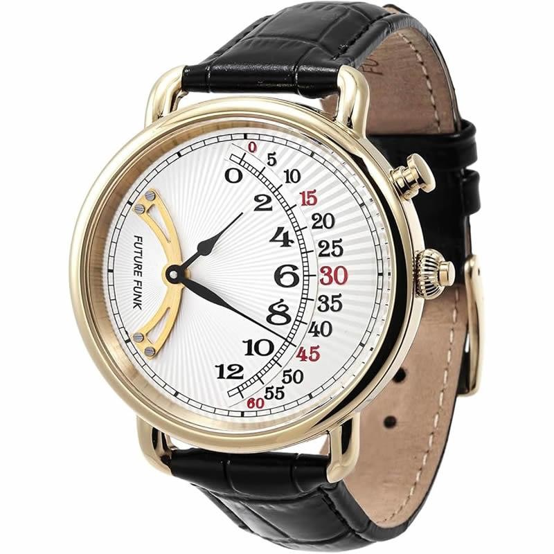 90s SUNFORM 掛時計 ガラス ミッドセンチュリー ポストモダン FUTURE FUNK quartz watch retrograde KF301-YG-BK Gold Japan NEW | eBay