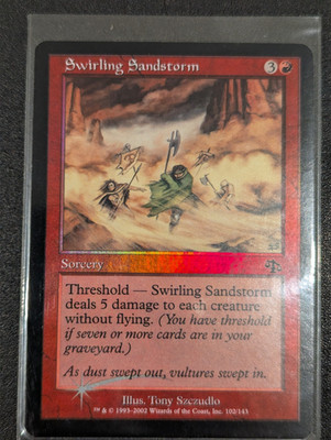 Wirbelnder Sandsturm   FOIL   Urteil   NM   MTG   Magic the Gathering   Rot