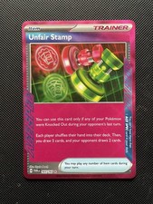 Pokemon TCG Twilight Masquerade Unfair Stamp 165/167