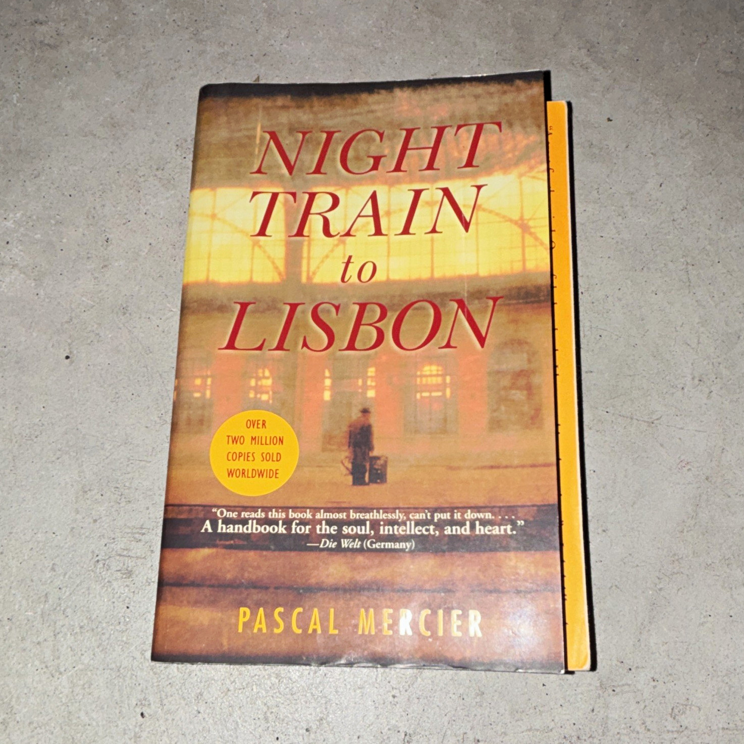 Pascal Mercier Night Train to Lisbon 2008 Trade Paperback Novel Grove Press