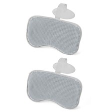 Bestway SaluSpa Padded Headrest Pillows w/Adjustable Strap, Gray, 2Pk Open Box