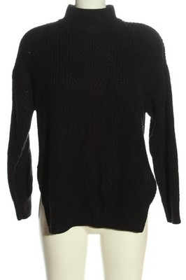 H&M DIVIDED Strickpullover Damen Pullover Gr. DE 36 schwarz Casual-Look