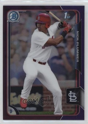 2015 Bowman Draft Chrome Purple Refractor 92/250 Nick Plummer #151 0lm