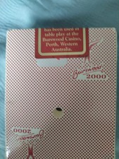 Burswood Resort Perth 2000 Casino Complete deck of punched playing cards