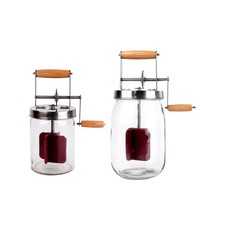 Baratte à beurre à manivelle avec poignée en bois Délicieuse baratte à