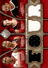 2009 SP GAME USED DONYELL MARSHALL FOURSOME YOUNG SPEIGHTS SMITH 16/35 76ERS