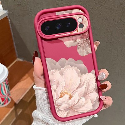 For Google Pixel 10 9 Pro XL 8 7 Pro Flower ShockProof Silicone Case Phone Cover