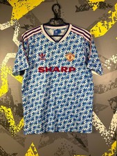 Manchester United Jersey Away football shirt 1990 1992 Reissue Adidas Men L ig93
