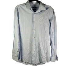 Hugo Boss Slim Fit Easy Iron Striped Light Blue Dress Shirt - Men's