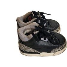 Nike Air Jordan 3 Retro Black Cement Grey Toddler Kids Size 3c No Box