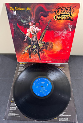 PROMO! 1986 OZZY OSBOURNE Album THE ULTIMATE SIN LP 1ST PRESS OG VINYL EX
