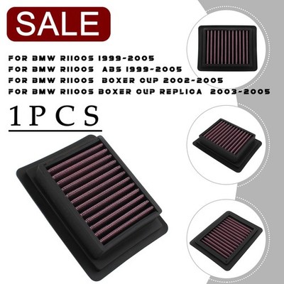 For BMW R1100S BoxerCup Replika R1100SA Air Filter Intake Cleaner High Flow Red