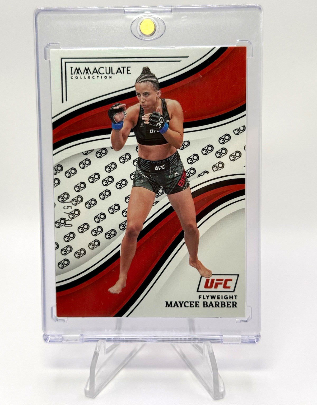 Panini 2023 Immaculate Collection UFC Maycee Barber #84 30th Anniversary /30