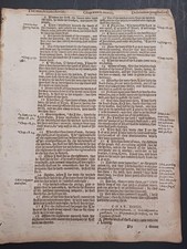 Original 1614 King James Bible Leaf	175	Ezekiel 33:3 to 35:3