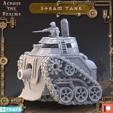 Across the Realms Steam tank – 3D 32mm Resin Miniatures