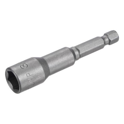 1/4'' Quick-Change Hex Shank 3/8'' Magnetic Nut Driver Bit, 2.56'' Length SAE Sizes