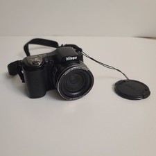 Nikon Coolpix L100 10MP Digital Camera - 15x Optical Zoom - Black Tested Working