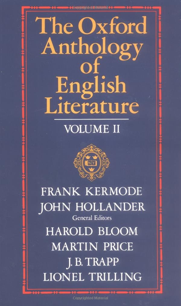 The Oxford Anthology of English Literature Vol II 1800 to Present  