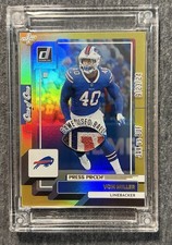 Von Miller 1/1 Game Used Football Patch Jersey Fusion Buffalo Bills NFL logo